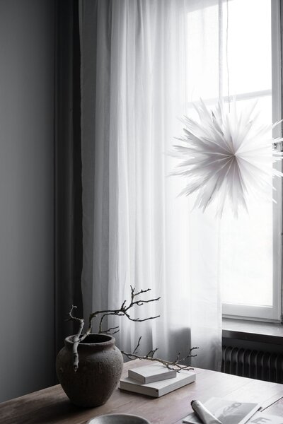 Závesná svietiaca hviezda Liz White 50 cm
