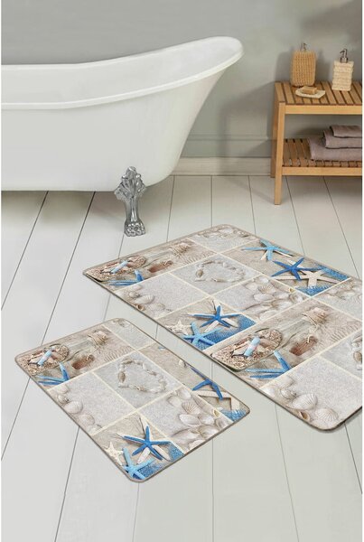 Béžové kúpeľňové predložky v súprave 2 ks 60x100 cm – Mila Home
