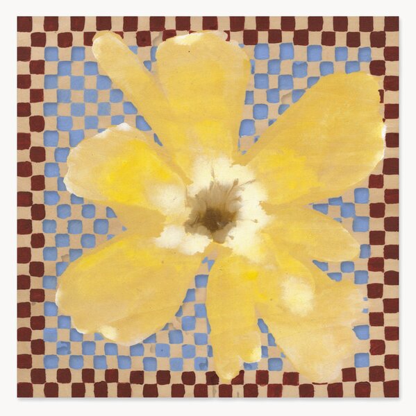 Plagát Flower with Checks 03
