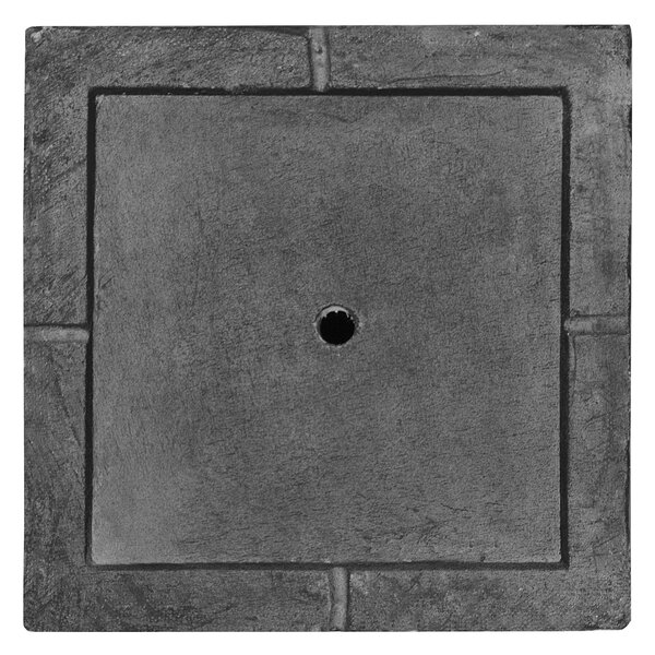 Kvetináč čierny zmes hliny a vlákien 30 x 30 x 28 cm štvorcový tvar odolný voči UV žiareniu moderný štýl interiér exteriér záhrada