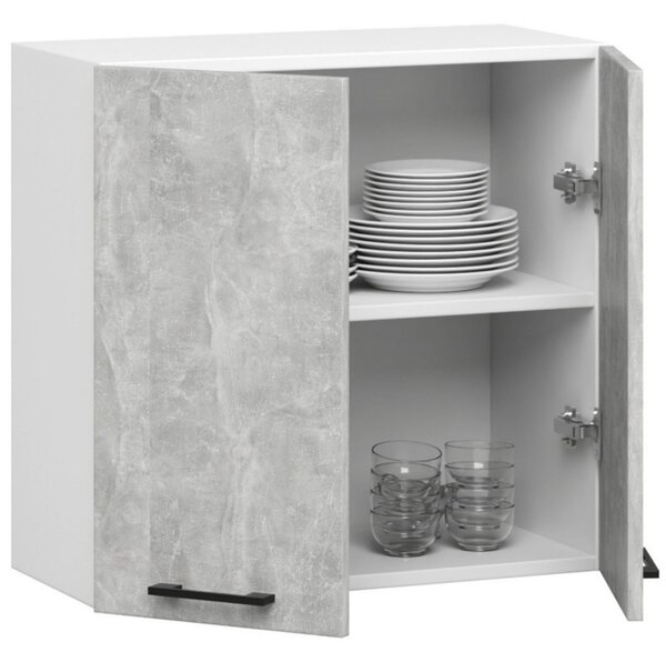 Kuchynská skrinka OLIVIA W60 H580 - biela/beton