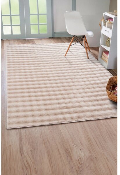 Krémovobiely prateľný koberec 120x170 cm Bubble Emarald – Mila Home