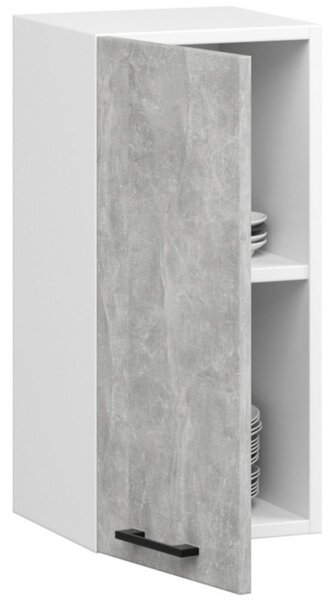Kuchynská skrinka OLIVIA W30 H580 - biela/beton