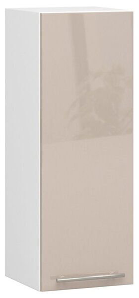 Kuchynská skrinka OLIVIA W30 H720 - biela/cappuccino lesk