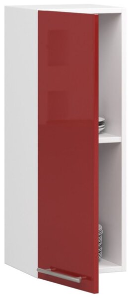 Kuchynská skrinka OLIVIA W30 H720 - biela/červený lesk