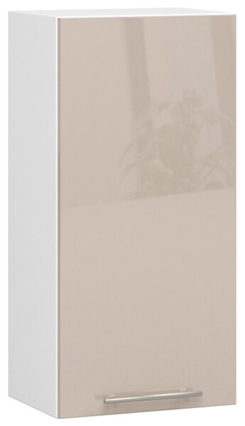 Kuchynská skrinka OLIVIA W40 H720 - biela/cappuccino lesk