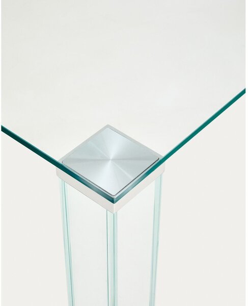 Sklenený jedálenský stôl 100x200 cm Adularia – Kave Home