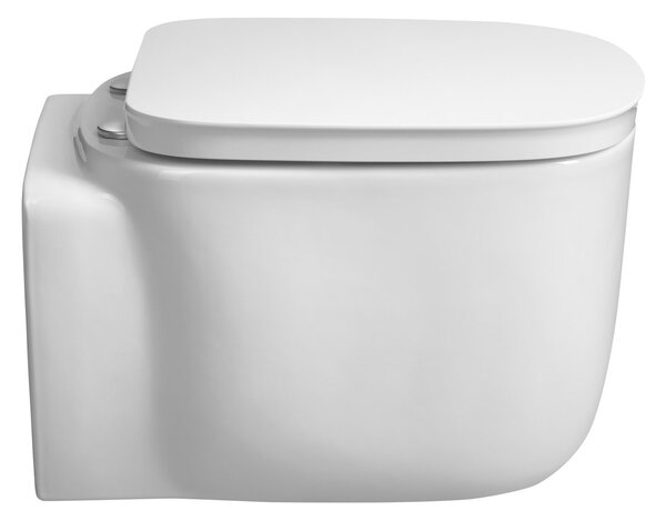 Sapho Sapho, ORGANIC závesná WC misa, Vortex Rimless, 36x52cm, biela, PZ312V