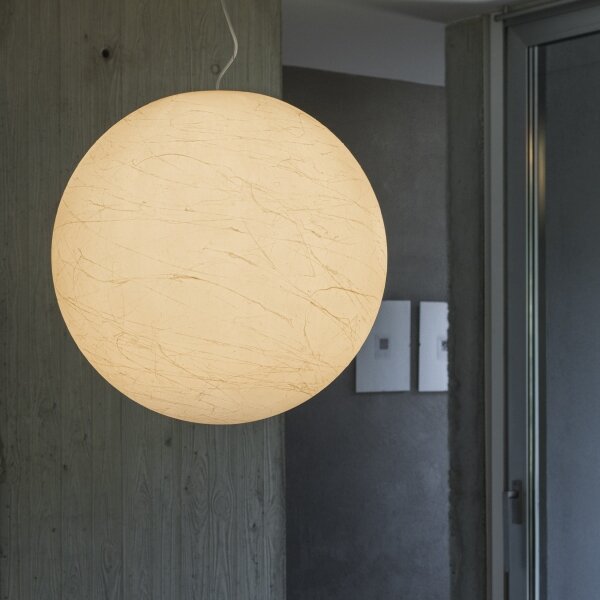 Ideal Lux - Luster na lanku CARTA 1xE27/25W/230V pr. 40 cm biela