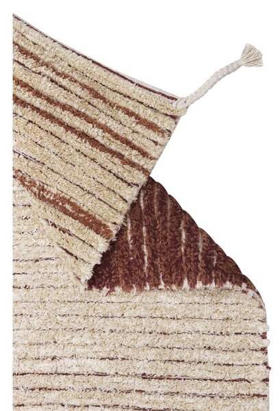 Bavlnený koberec v tehlovej farbe 80x140 cm Twin Toffee – Lorena Canals