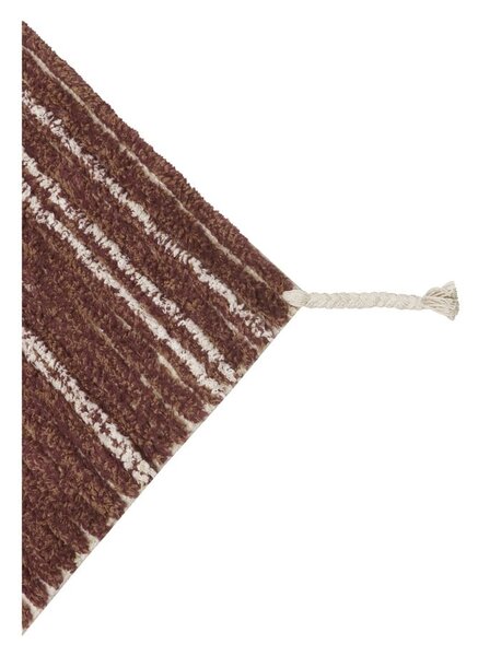 Bavlnený koberec v tehlovej farbe 80x140 cm Twin Toffee – Lorena Canals