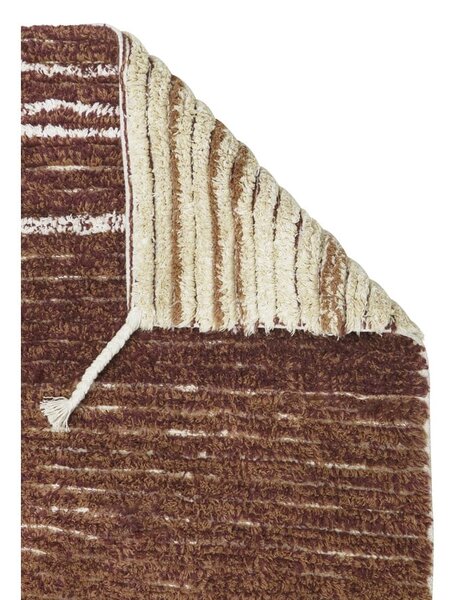 Bavlnený koberec v tehlovej farbe 80x140 cm Twin Toffee – Lorena Canals