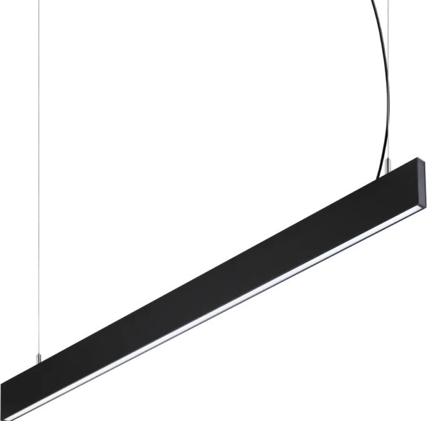 Ideal Lux - LED luster na lanku STEEL LED/29W/230V 3000K CRI 90 120 cm čierny