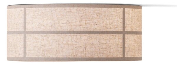 Stropné svietidlo Audo Hashira, prírodná farba, ľan, Ø 50 cm, Krémová / jantárovo žltá, Obývacia izba / jedáleň, Textil / látka / hodváb, Závesné svietidlo