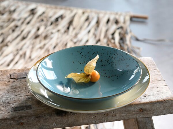 SADA HLBOKÝCH TANIEROV kamenina keramika 22 cm Creatable - Jedálenské sety, Online Only