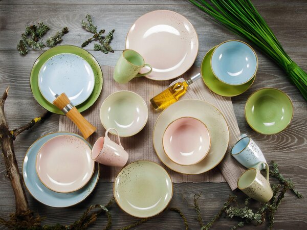 SADA PLYTKÝCH TANIEROV, keramika, 27 cm Creatable - Online Only bytové doplnky, Online Only