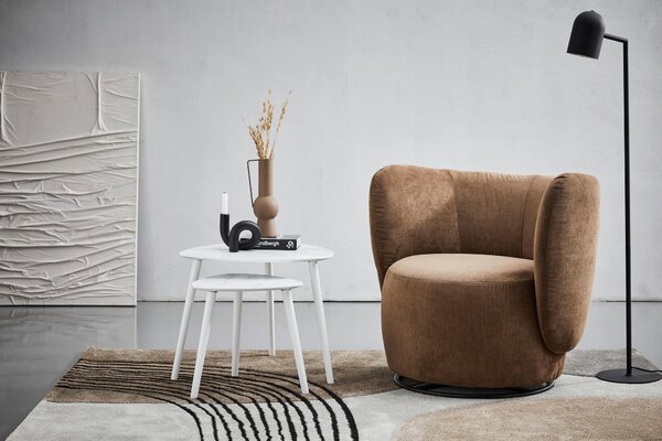SADA ZASÚVACÍCH STOLÍKOV, viacfarebná, biela, drevo, 60/40/60/40/48/40 cm PBJ - Online Only obývacie izby, Online Only