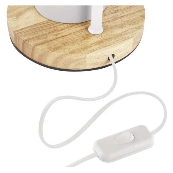Stolná lampa POPPY 1xE27/25W/230V biela