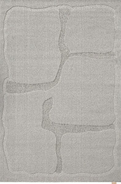 Sivý vlnený koberec 200x300 cm Morphic Organica – Agnella