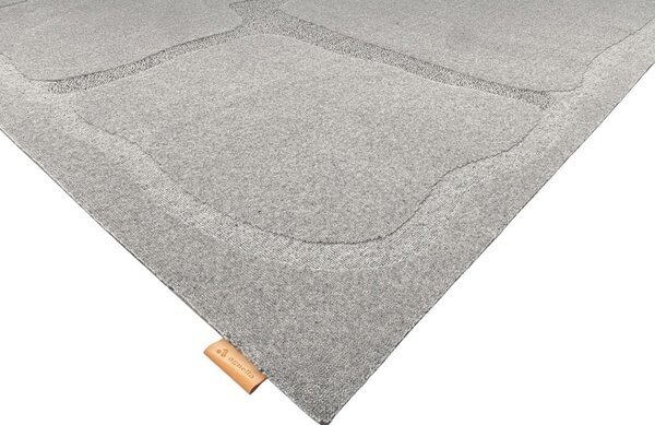 Sivý vlnený koberec 200x300 cm Morphic Organica – Agnella