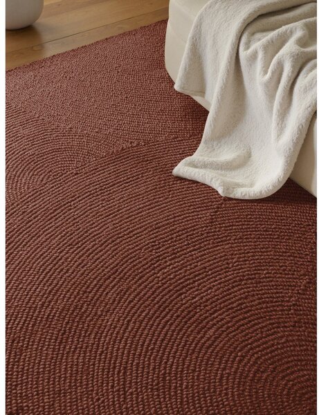 Ručne tkaný vlnený koberec v tehlovej farbe 80x150 cm Calmio – Hanse Home