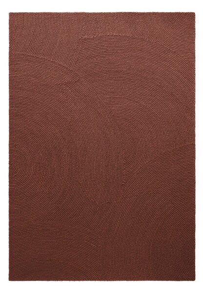 Ručne tkaný vlnený koberec v tehlovej farbe 80x150 cm Calmio – Hanse Home