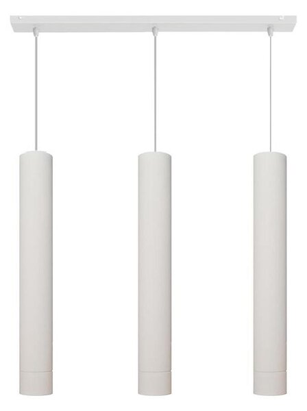 LED Luster na lanku TUBA 3xGU10/4,8W/230V biela