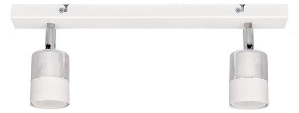 LED Bodové svietidlo TUBSSON 2xGU10/4,8W/230V biela/lesklý chróm