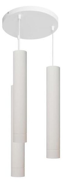 LED Luster na lanku TUBA 3xGU10/4,8W/230V biela