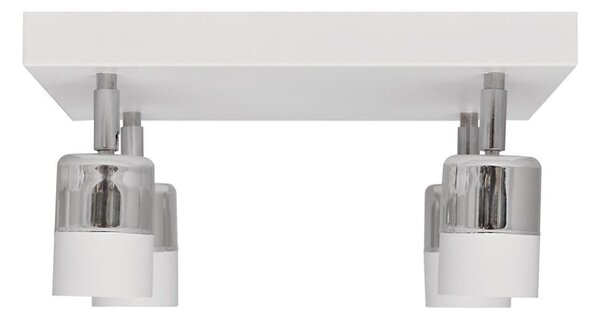 LED Bodové svietidlo TUBSSON 4xGU10/4,8W/230V biela/lesklý chróm