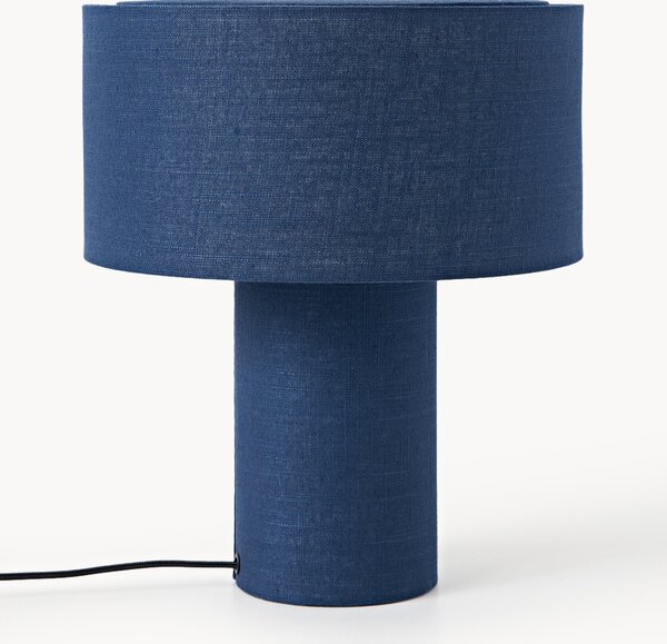 Ľanová stolová lampa Ron