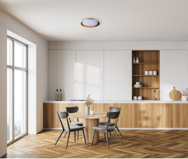 Kanlux 37317 - LED Stropné svietidlo NIFU LED/17,8W/230V pr. 43 cm biela/hnedá