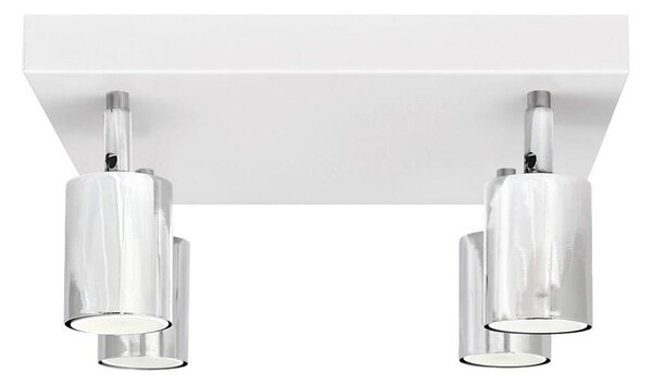 LED Bodové svietidlo TUNE 4xGU10/4,8W/230V matný chróm/biela