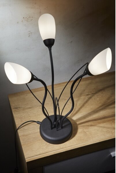 Jupiter 2065 - Stolová lampa GLORIOSA 3xG9/14W/230V čierna