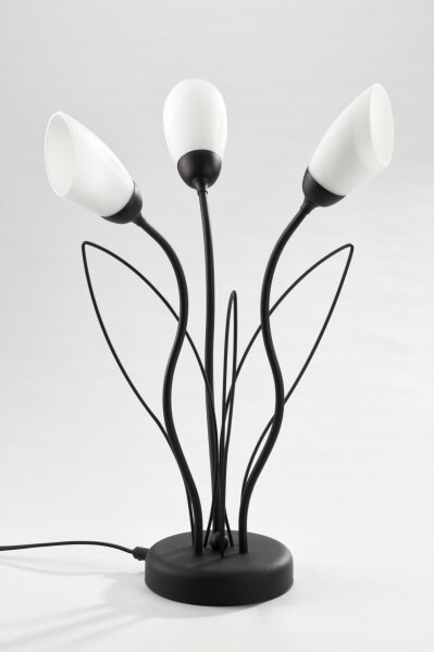 Jupiter 2065 - Stolová lampa GLORIOSA 3xG9/14W/230V čierna