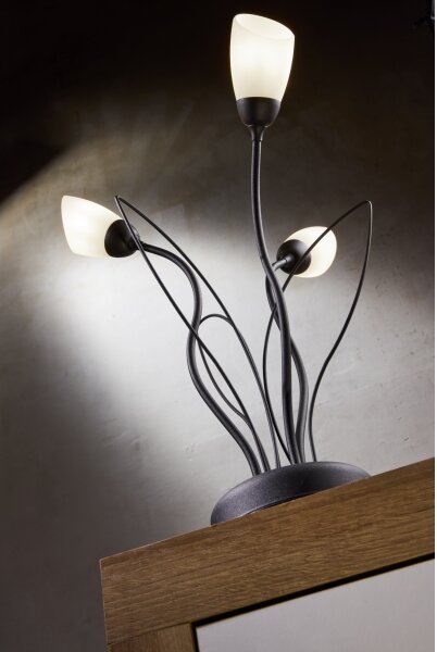 Jupiter 2065 - Stolová lampa GLORIOSA 3xG9/14W/230V čierna