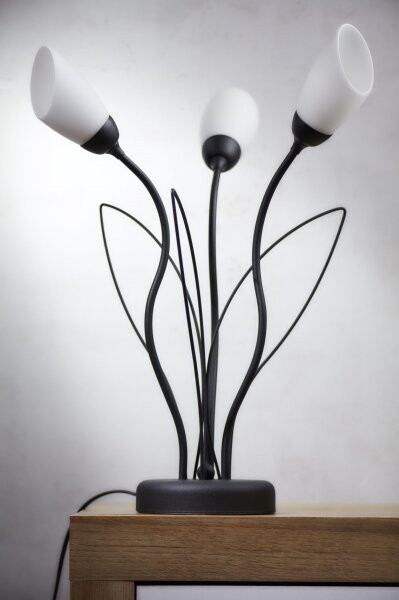 Jupiter 2065 - Stolová lampa GLORIOSA 3xG9/14W/230V čierna