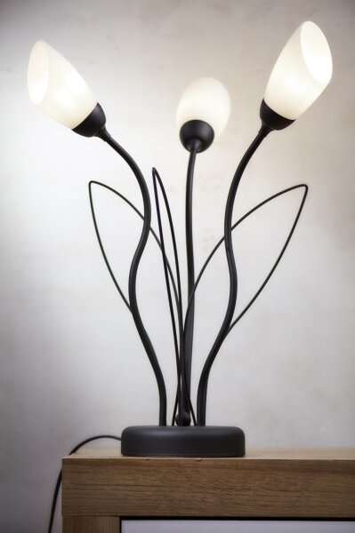 Jupiter 2065 - Stolová lampa GLORIOSA 3xG9/14W/230V čierna