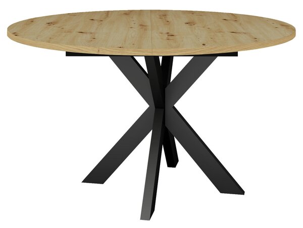 JEDÁLENSKÝ STÔL, čierna, dub artisan, 130/130/75 cm MID.YOU - Stoly, Online Only