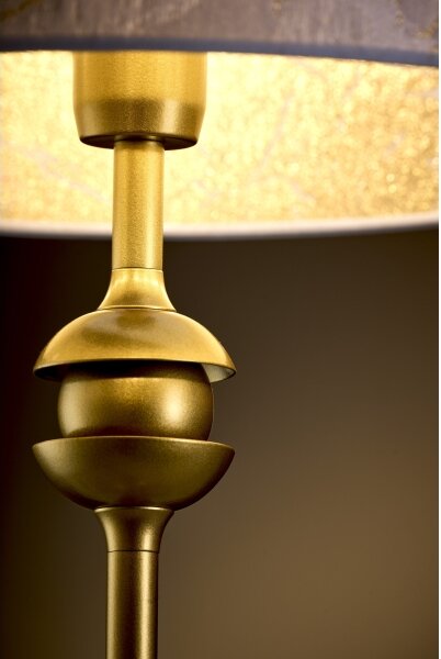 Jupiter 2112 - Stolová lampa KASZMIR 1xE27/15W/230V biela/zlatá/mramorový dekor