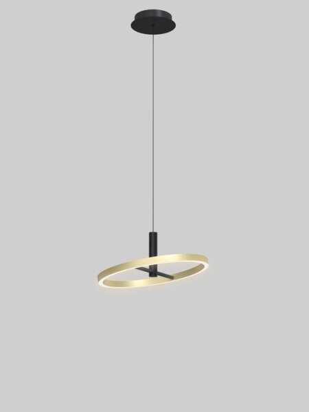 Wofi 6016-104L - LED stmievateľný luster na lanku BREST LED/19W/230V čierna/zlatá