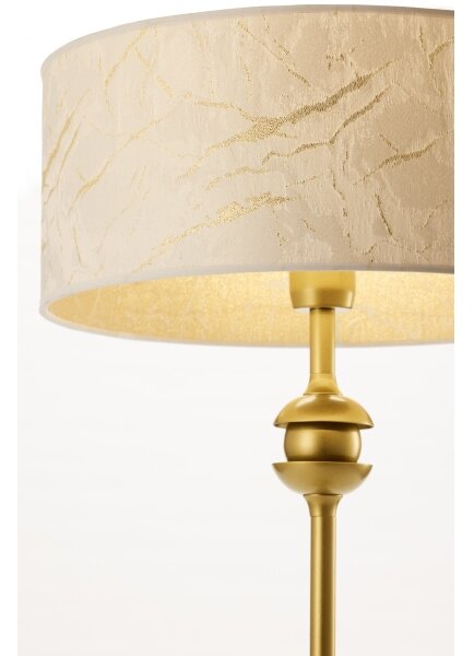 Jupiter 2112 - Stolová lampa KASZMIR 1xE27/15W/230V biela/zlatá/mramorový dekor