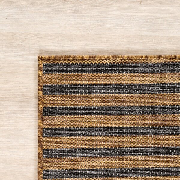 Čierny/hnedý vnútorný a vonkajší koberec 80x150 cm Mira 1453 – Ayyildiz Carpets