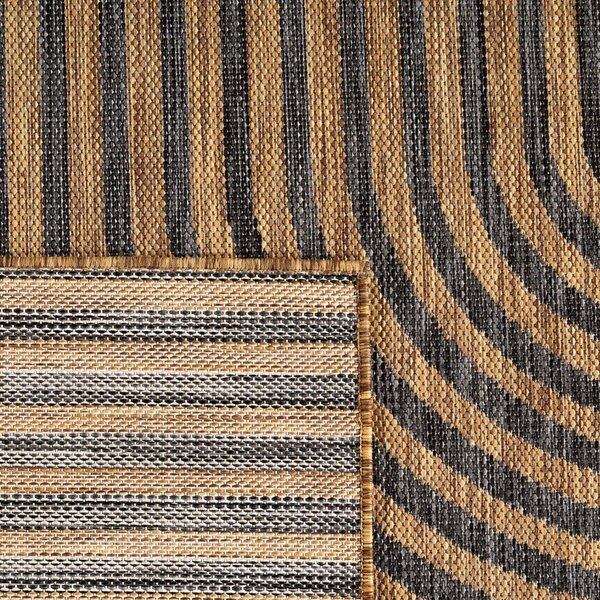 Čierny/hnedý vnútorný a vonkajší koberec 80x150 cm Mira 1453 – Ayyildiz Carpets