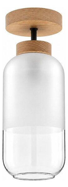 BRILAGI - LED Prisadený luster RETRO GLASS 1xE27/60W/230V pr. 14 cm dub/biela