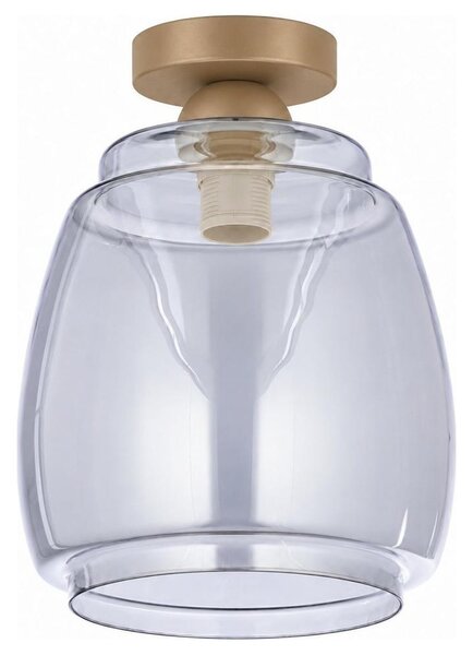 BRILAGI - LED Stropné svietidlo R GLASS 1xE27/60W/230V pr. 26 cm béžová/dymovošedá
