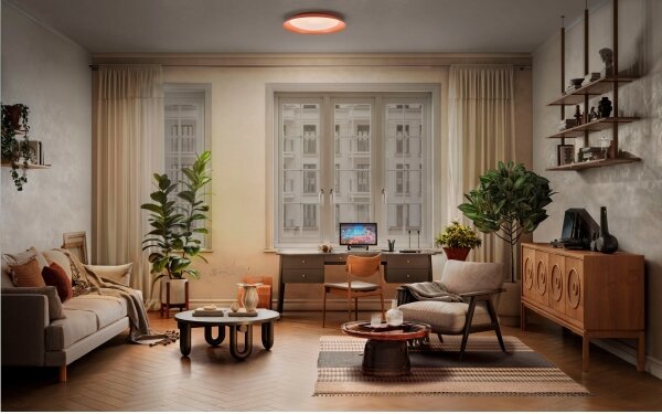 Osram -LED Stmievateľné stropné svietidlo PLATE LED/35W/230V pr. 43 cm ružové