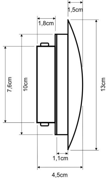Nástenné svietidlo DROP LED/4W/230V šedé