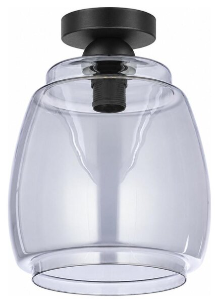 BRILAGI - LED Stropné svietidlo R GLASS 1xE27/60W/230V pr. 26 cm čierna/dymovo sivá