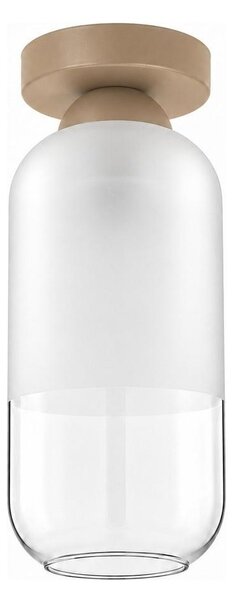 BRILAGI - LED Stropné svietidlo RETRO GLASS 1xE27/60W/230V pr. 14 cm béžová/biela